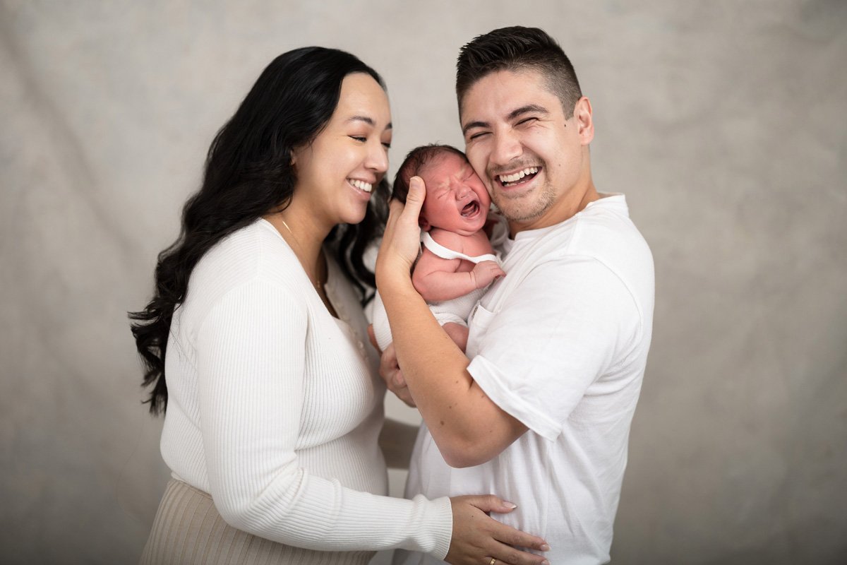 Newborn baby family photo shoot